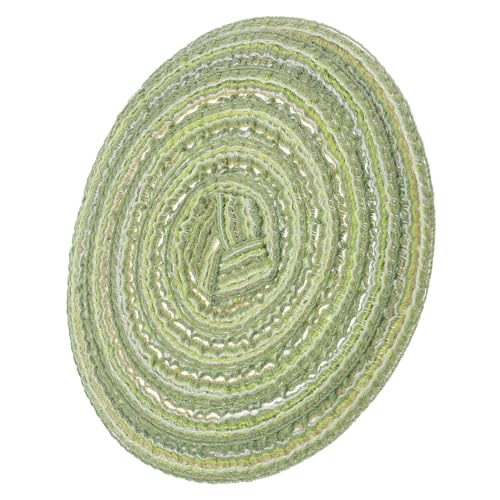 WEKAMOS Puppenhaus Teppich bodenmatte Kleiner Teppich puppenhaus Einrichtung Mikro Teppich Vintage Teppich Puppenhausverzierungen Mini-Fußmatte Mini-Teppich Vintage-Teppich Stoff Green von WEKAMOS