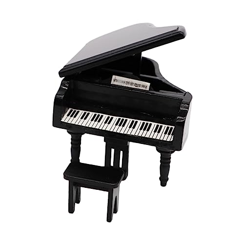 WEKAMOS Puppenhaus Zubehör Schwarzes Simuliertes Piano Ornament Handwerkskunst Leicht Tragbar Realistische Wohnzimmerdeko für Puppenhaus Szene WEKAMOS Puppenhaus Zubehör Schwarzes Simuliertes Piano Ornament Handwerkskunst Leicht Tragbar Realistische Wohnzimmerdeko für Puppenhaus Szene von WEKAMOS