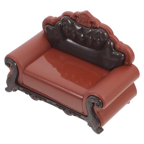 WEKAMOS Puppenhausmöbel Mach Es Mini Puppenhaus-miniaturen Mini Möbel Winzig Babypuppe Spielzeughaus Realistisch Miniaturmöbel Dekorativer Puppensofastuhl Couch Plastik von WEKAMOS