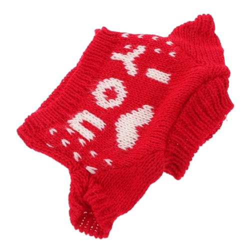 WEKAMOS Puppenkleidung für Große Roter Strickpullover DIY Weihnachtsdeko Gemütliches Outfit für Kuscheltiere für Puppenliebhaber WEKAMOS Puppenkleidung für Große Roter Strickpullover DIY Weihnachtsdeko Gemütliches Outfit für Kuscheltiere für Puppenliebhaber von WEKAMOS
