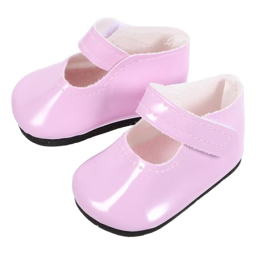 WEKAMOS Puppenschuhe für Mädchenpuppe Süße Mini Lederschuhe Dekorative Ersatzschuhe Praktische Puppenaccessoires für Puppenkleidung und Spielzeugdekoration von WEKAMOS