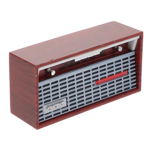 WEKAMOS Radio Deko für Puppenhaus Retro Radio Modell Accessoire für Kreative Spielsz Szenen für Wohnzimmer Restaurant und Miniaturgärten Puppenhaus Zubehör zum DIY Gestalten WEKAMOS Radio Deko für Puppenhaus Retro Radio Modell Accessoire für Kreative Spielsz Szenen für Wohnzimmer Restaurant und Miniaturgärten Puppenhaus Zubehör zum DIY Gestalten von WEKAMOS