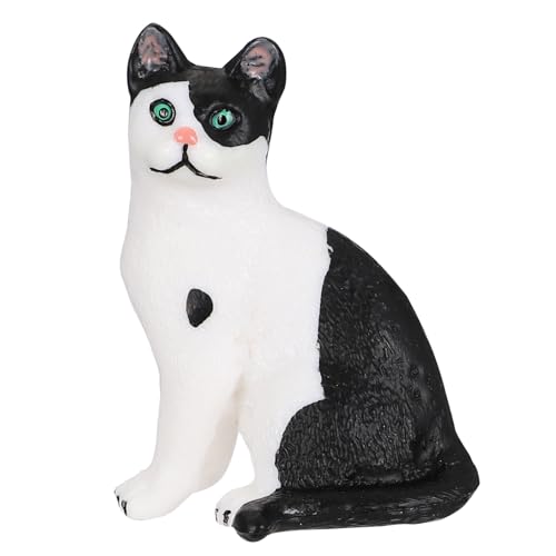 WEKAMOS Realistische Katzenfigur aus Leichtem Kunststoff Detailgetreues Schwarzes und Weißes Kätzchen Modell als Dekoration Sammlerstück und Pädagogisches für Katzenliebhaber WEKAMOS Realistische Katzenfigur aus Leichtem Kunststoff Detailgetreues Schwarzes und Weißes Kätzchen Modell als Dekoration Sammlerstück und Pädagogisches für Katzenliebhaber von WEKAMOS