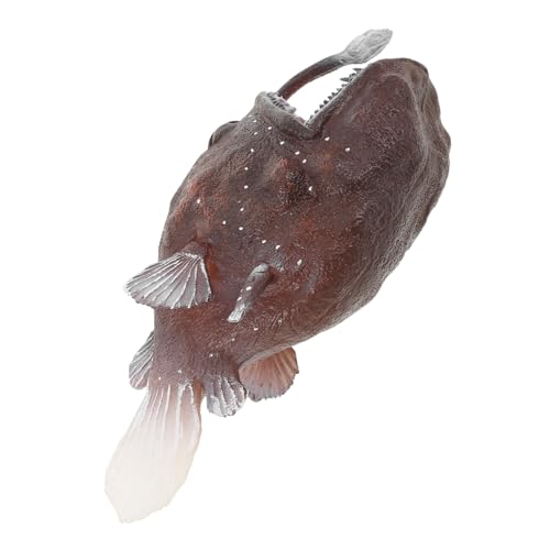 WEKAMOS Realistisches Anglerfisch Modell Simuliertes Meereslebewesen für Pädagogisches Tier Ornament für Klassenzimmer Lernprojekte und Kindergeburtstag von WEKAMOS