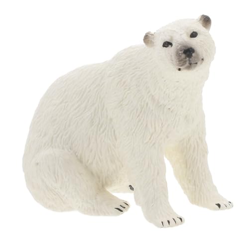 WEKAMOS Realistisches Eisbär Modell Wildtier Figur aus Robustem Kunststoff Detailgetreues Design Naturgetreue Spielzeugfigur für Dekoration WEKAMOS Realistisches Eisbär Modell Wildtier Figur aus Robustem Kunststoff Detailgetreues Design Naturgetreue Spielzeugfigur für Dekoration von WEKAMOS