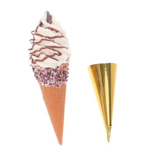 WEKAMOS Realistisches Eiscreme Modell aus Lebensechte Eistüte als Foto Requisite und Bar Accessoire Kreative Simulation für Ladendekoration und Party Event WEKAMOS Realistisches Eiscreme Modell aus Lebensechte Eistüte als Foto Requisite und Bar Accessoire Kreative Simulation für Ladendekoration und Party Event von WEKAMOS