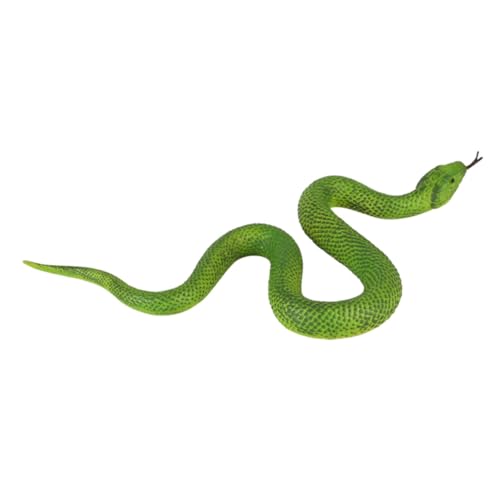 WEKAMOS Realistisches Grünes Schlangenmodell aus Flexiblem TPR Material Lebensechte Dekoration für Streichrequisit und Halloween Deko Robust und Detailgetreu WEKAMOS Realistisches Grünes Schlangenmodell aus Flexiblem TPR Material Lebensechte Dekoration für Streichrequisit und Halloween Deko Robust und Detailgetreu von WEKAMOS
