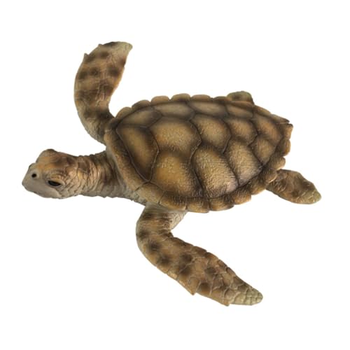 WEKAMOS Realistisches Schildkrötenmodell PVC für Pädagogisch Sinnvolle Naturgetreue Meeresfigur Fördert Farbenwahrnehmung und Fantasie Sichere Materialien für Jungen und Mädchen von WEKAMOS