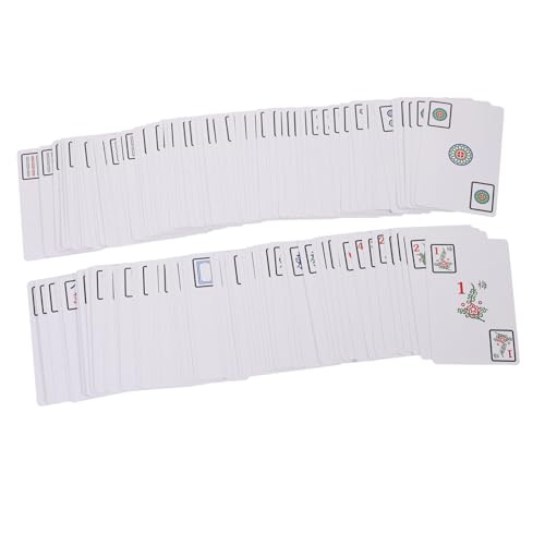 WEKAMOS Reise Mahjong Kartenspiel Tragbare Pokerkarten für Partys mit Hochwertigem Design und Klarer Drucktechnik für Unterhaltung und Spaß Unterwegs WEKAMOS Reise Mahjong Kartenspiel Tragbare Pokerkarten für Partys mit Hochwertigem Design und Klarer Drucktechnik für Unterhaltung und Spaß Unterwegs von WEKAMOS