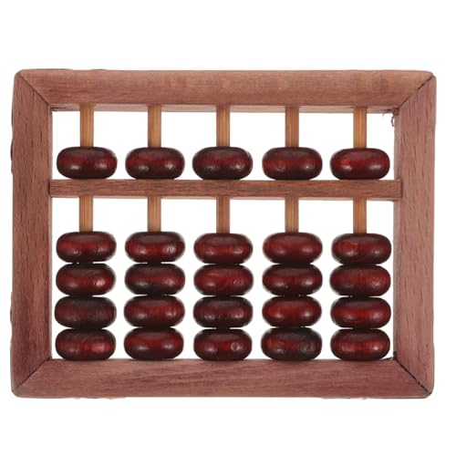 WEKAMOS Retro Holz Abacus für Elegantes Lernspielzeug mit Spalten und Klaren Perlen für Mathe Lernen und Frühe Bildung WEKAMOS Retro Holz Abacus für Elegantes Lernspielzeug mit Spalten und Klaren Perlen für Mathe Lernen und Frühe Bildung von WEKAMOS