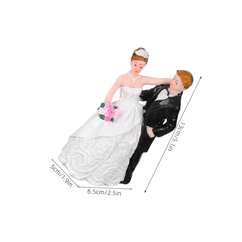 WEKAMOS Romantische Resin Brautpaar Figurine Hochzeitstorten Dekoration Stilvolle Braut und Bräutigam Statue für Hochzeitsfeier Brautparty und Jubiläumsfeier Einfach zu Platzieren und WEKAMOS Romantische Resin Brautpaar Figurine Hochzeitstorten Dekoration Stilvolle Braut und Bräutigam Statue für Hochzeitsfeier Brautparty und Jubiläumsfeier Einfach zu Platzieren und von WEKAMOS