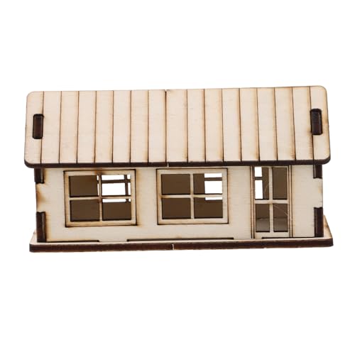 WEKAMOS Sandtischhaus Bauen Interaktives Lernspielzeug Lernrätsel für Bildungskits Handwerkshäuser Holz zum Basteln Mini-Haus-Puzzle-Set kleine Häuser zum Basteln hölzern Beige WEKAMOS Sandtischhaus Bauen Interaktives Lernspielzeug Lernrätsel für Bildungskits Handwerkshäuser Holz zum Basteln Mini-Haus-Puzzle-Set kleine Häuser zum Basteln hölzern Beige von WEKAMOS