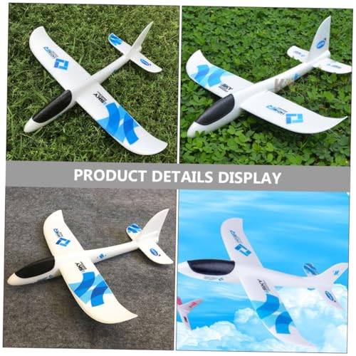 WEKAMOS Schaumstoff Flugzeug Wurfspielzeug aus Schaumstoff Material Handgeworfen Leicht Zusammenbaubar Outdoor für Fördert Praktische Fähigkeiten und Orientierungssinn Inklusive Blauer WEKAMOS Schaumstoff Flugzeug Wurfspielzeug aus Schaumstoff Material Handgeworfen Leicht Zusammenbaubar Outdoor für Fördert Praktische Fähigkeiten und Orientierungssinn Inklusive Blauer von WEKAMOS