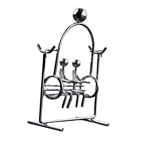 WEKAMOS Schwingende Verzierung Kreatives Paardesign mit Balance Ball Stabile Desktop Dekoration für Büro und Zuhause für Besondere Anlässe Einzigartiger Kunststil von WEKAMOS