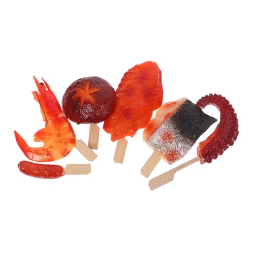 WEKAMOS Simulation Barbecue Spielset mit Realistischen Fake Fleisch Gemüsespießen Vielseitige Grillspielzeug-deko für Kreatives DIY Food Modell für Indoor Outdoor-Fotos WEKAMOS Simulation Barbecue Spielset mit Realistischen Fake Fleisch Gemüsespießen Vielseitige Grillspielzeug-deko für Kreatives DIY Food Modell für Indoor Outdoor-Fotos von WEKAMOS