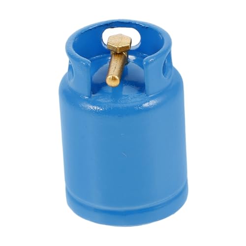 WEKAMOS Simulation Gasflasche Mini Puppenhauszubehör Möbel Puppenhaus-gastank Kochspiel in Der Küche Winziger Benzintank Für Elektrische Gasflaschen Puppenhausdekor Blue Legierung von WEKAMOS