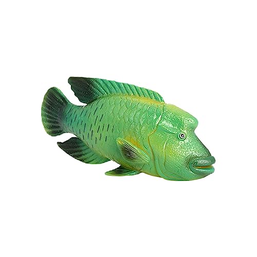 WEKAMOS Simulation Humphead Wrasse Modell Künstliche Fischfigur aus Langlebigem Kunststoff für Aquarium Dekoration für Zuhause Hotel und Garten von WEKAMOS