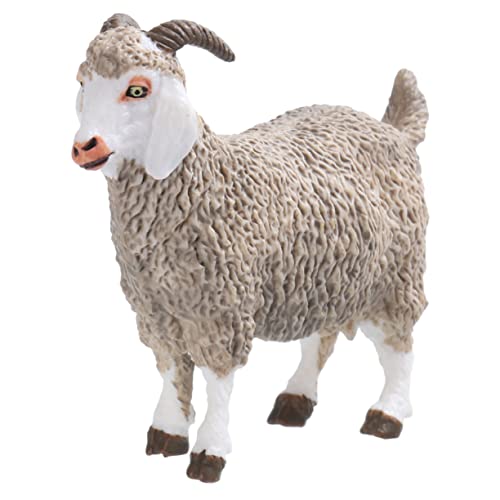 WEKAMOS Simuliertes Schaf Modellspielzeug Vivid Solid Angora Ziege Dekoration für Bauernhof Szenen Kinderspielzeug für Fotorequisiten und Wohnaccessoires WEKAMOS Simuliertes Schaf Modellspielzeug Vivid Solid Angora Ziege Dekoration für Bauernhof Szenen Kinderspielzeug für Fotorequisiten und Wohnaccessoires von WEKAMOS