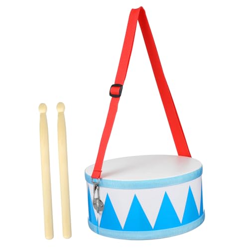 WEKAMOS Snare Drum Percussion Instrument Zweifarbige Kleine Trommel mit Glatter Oberfläche Fördert Rhythmusgefühl und Konzentration Pädagogisches Musikspielzeug für Jungen und Mädchen von WEKAMOS