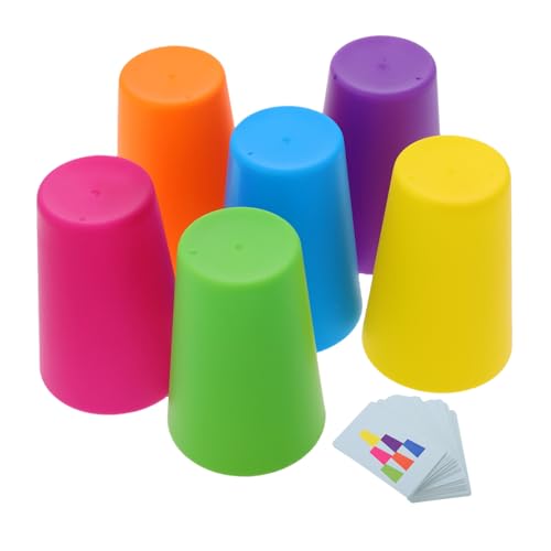 WEKAMOS Speed Cup Spielset für Pädagogisches Konzentrations und Reaktionsspiel für Eltern Junge Mädchen Interaktion Fördert Kognitive Fähigkeiten und Schnelle Hand Auge Koordination von WEKAMOS