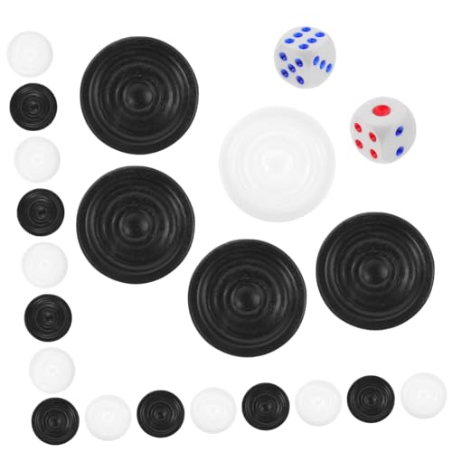 WEKAMOS Spielsteine Schwarz Weiß Kunststoff Ersatzteile Langlebig Glatt Kindersicher Geeignet für Brettspiele Zubehör WEKAMOS Spielsteine Schwarz Weiß Kunststoff Ersatzteile Langlebig Glatt Kindersicher Geeignet für Brettspiele Zubehör von WEKAMOS