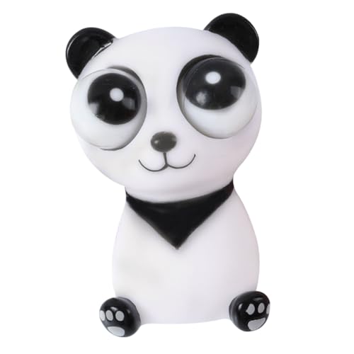 WEKAMOS Stressabbauer Panda mit Pop Augen Flexibles Fidget Squeeze Entspannungs für Erwachsene Effektiver Druckabbau Dekoratives Mini Tier für Schreibtisch von WEKAMOS