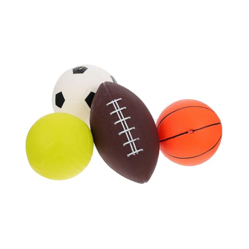 WEKAMOS Teiliges Aufblasbares Spielzeugball Set mit Rugby Volleyball Basketball und Fußball Kindersicheres PVC Material Buntes Outdoor und Indoor Zufällige Farbe Zufällige Farbe WEKAMOS Teiliges Aufblasbares Spielzeugball Set mit Rugby Volleyball Basketball und Fußball Kindersicheres PVC Material Buntes Outdoor und Indoor Zufällige Farbe Zufällige Farbe von WEKAMOS