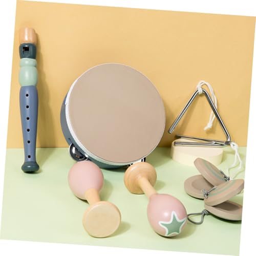 WEKAMOS Teiliges Holz Percussion Instrument für Sicheres Musikalisches Lernspielzeug Feinmotorik und Hand Auge Koordination Geeignet für Kleinkinder und Vorschulkinder von WEKAMOS