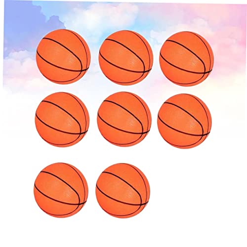 WEKAMOS Teiliges Mini Basketball Set Aufblasbare Orange PVC Bälle mit Handpumpen Bouncy Sportspielzeug für Drinnen und Draußen für Basketballkorb Training von WEKAMOS