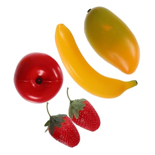 WEKAMOS Teiliges Obst Maracas aus Bunte Musikinstrumente Banane Apfel Mango Erdbeere Rhythmische Spielzeugshaker für Vorschule Kindergarten und Musikförderung von WEKAMOS