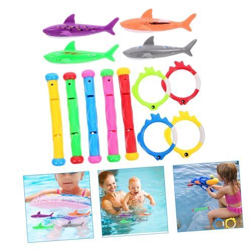 WEKAMOS Teiliges Tauchspielzeug für Bunte Sinkende Schwimmringe Haie Tauchstäbe Sommer Pool Wasserspielzeug für Unterwasser Tauchtraining und Badespaß WEKAMOS Teiliges Tauchspielzeug für Bunte Sinkende Schwimmringe Haie Tauchstäbe Sommer Pool Wasserspielzeug für Unterwasser Tauchtraining und Badespaß von WEKAMOS