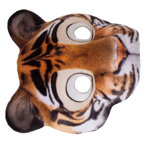 WEKAMOS Tigermaske: Lustige Tier-cosplay-requisiten Für Die Feiertagsparty – Tiger-halbgesichtsmaske Für Halloween-festivals Und Maskenbälle WEKAMOS Tigermaske: Lustige Tier-cosplay-requisiten Für Die Feiertagsparty – Tiger-halbgesichtsmaske Für Halloween-festivals Und Maskenbälle von WEKAMOS