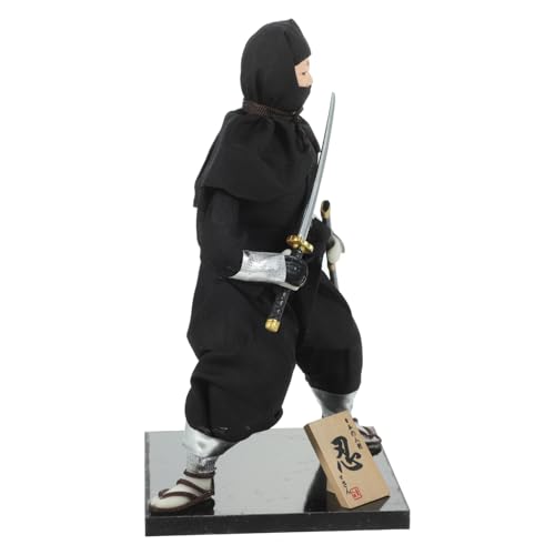 WEKAMOS Traditionelle Japanische Ninja Puppe Dekorativ aus Stabilem Material Handgefertigt Farbecht für Zuhause und Büro Japanisches Wohnaccessoire Künstlerische Raumgestaltung von WEKAMOS