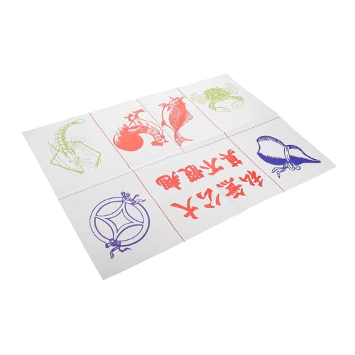 WEKAMOS Traditionelle Spielmatte Für Partyspiele Neujahrsfest Traditionelle Matte Für Party Frühlingsfest Glücksschachspielmatte Traditionelle Schachmatte Festliche Spielmatte von WEKAMOS