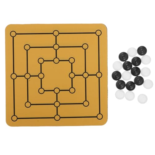 WEKAMOS Traditionelles Nine Mens Morris Brettspiel Vielseitiges Desktop Gesellschaftsspiel für Familien Fördert Interaktion und Gemeinschaft bei Gemeinsamen Spielrunden WEKAMOS Traditionelles Nine Mens Morris Brettspiel Vielseitiges Desktop Gesellschaftsspiel für Familien Fördert Interaktion und Gemeinschaft bei Gemeinsamen Spielrunden von WEKAMOS