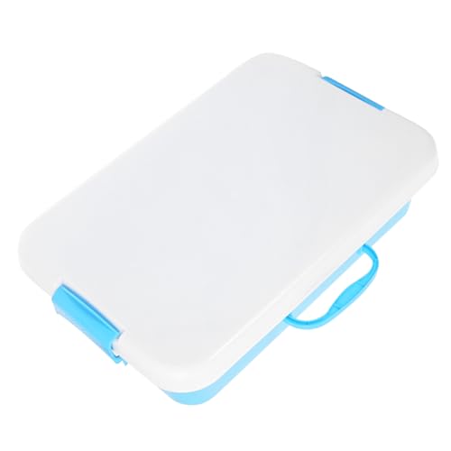 WEKAMOS Tragbare Sandkasten Aufbewahrungsbox mit Deckel und Griff Kleine Robuste Sandspielzeugbox für Outdoor Sandspielzeug Organizer Vielseitig und Langlebig aus Abs Material von WEKAMOS
