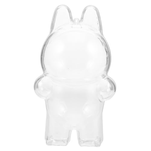 WEKAMOS Transparente Acryl Puppen Schutzhülle Stabile Figurenvitrine Kratzfeste Sammler Display Box Leichter Aufbewahrungsbehälter für Puppen für Heimdekoration und Sammlungsschutz von WEKAMOS
