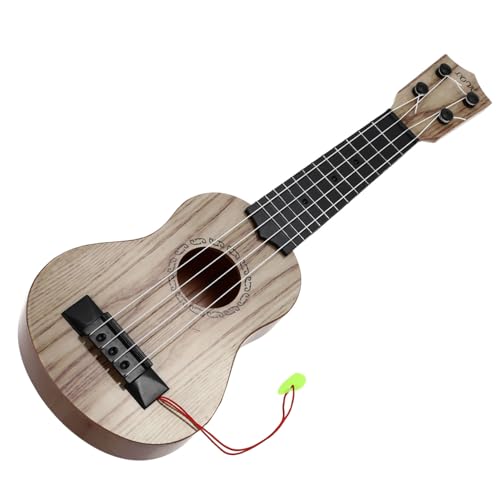 WEKAMOS Ukulele Barock Perlmutt Weiß Klassische Ukulele Gitarre Lerninstrument für Anfänger Jungen Mädchen Umweltfreundlich Einfach Stimmbar Kreatives Musikinstrument von WEKAMOS