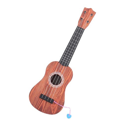 WEKAMOS Ukulele Holzoptik Gitarre Musikinstrument für Anfänger Jungen Mädchen Musiklernen Starter von WEKAMOS