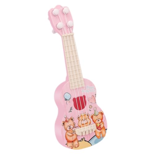 WEKAMOS Ukulele Junge Mädchen Gitarre aus Lernspielzeug für Anfänger mit Niedlichem Bären Design Leicht Tragbar für Musikförderung und Hawaii Partys von WEKAMOS