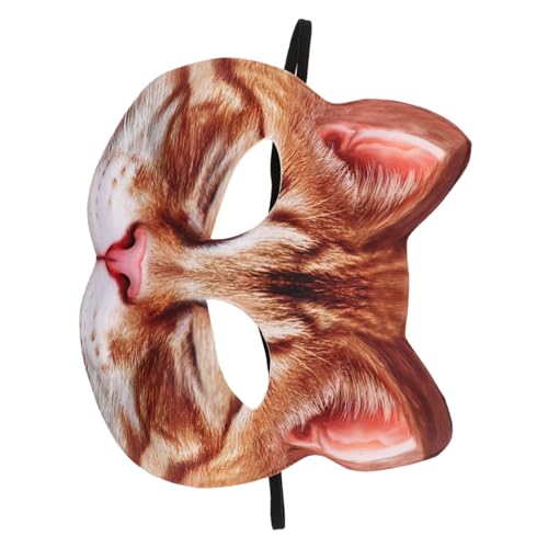 WEKAMOS Verstellbare Katzenmaske Halbgesichts Tierdesign Masquerade Maske für Halloween Kostümparty Damen und Herren Leicht Tragbar Wiederverwendbar Einfach Zu Reinigen WEKAMOS Verstellbare Katzenmaske Halbgesichts Tierdesign Masquerade Maske für Halloween Kostümparty Damen und Herren Leicht Tragbar Wiederverwendbar Einfach Zu Reinigen von WEKAMOS
