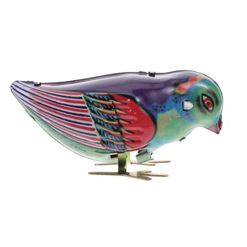 WEKAMOS Vintage Aufziehbares Blechspielzeug Magpie Wind Up Toy aus Hochwertigem Blech Wiederverwendbares Mechanisches für Sammler Nostalgisches für Jungen und Mädchen WEKAMOS Vintage Aufziehbares Blechspielzeug Magpie Wind Up Toy aus Hochwertigem Blech Wiederverwendbares Mechanisches für Sammler Nostalgisches für Jungen und Mädchen von WEKAMOS