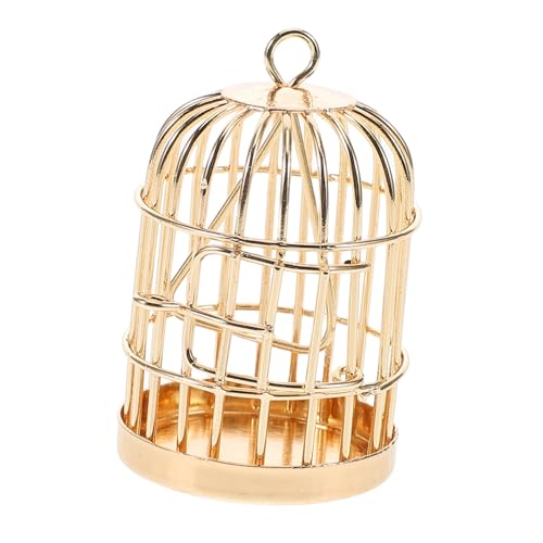 WEKAMOS Vogelkäfigmodell Deko Vogelkäfig puppenhaus deko Puppenhaus Accessoires Puppenhaus Zubehör Dollhouse zubehör Kleiner Vogelkäfig dekorativer Vogelkäfig Metall Golden WEKAMOS Vogelkäfigmodell Deko Vogelkäfig puppenhaus deko Puppenhaus Accessoires Puppenhaus Zubehör Dollhouse zubehör Kleiner Vogelkäfig dekorativer Vogelkäfig Metall Golden von WEKAMOS