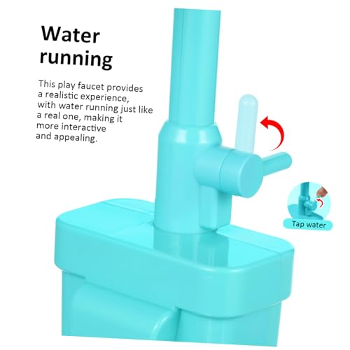 WEKAMOS Wasserhahn Ersatz für Küchenspüle Rollenspiel Kunststoff Rotierender Wasserhahn Realistische Spüle Zubehör für Waschbecken Spielküche WEKAMOS Wasserhahn Ersatz für Küchenspüle Rollenspiel Kunststoff Rotierender Wasserhahn Realistische Spüle Zubehör für Waschbecken Spielküche von WEKAMOS