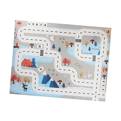 WEKAMOS Weiche Puzzlematte mit Verkehrskarte rutschfest Langlebig und Tragbar Interlocking Spielteppich für Kleinkinder und Junge Mädchen Vielseitige Krabbel und Spielmatte für Zuhause von WEKAMOS