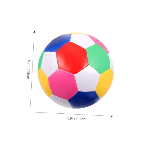 WEKAMOS Weicher Bunter Soft fußball für Kleinkinder Geräuscharm Vielseitig Einsetzbar für Drinnen und Draußen Fördert Gleichgewicht Teamwork und Aktive Bewegung von WEKAMOS