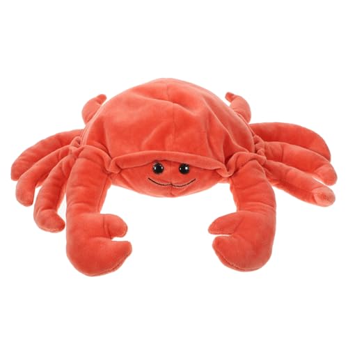 WEKAMOS Weicher Krabben Handpuppe Plüschspielzeug Storytelling Handspielzeug für Drinnen und Draußen Leicht Tragbar Interaktives Lernspielzeug für Kleinkinder von WEKAMOS