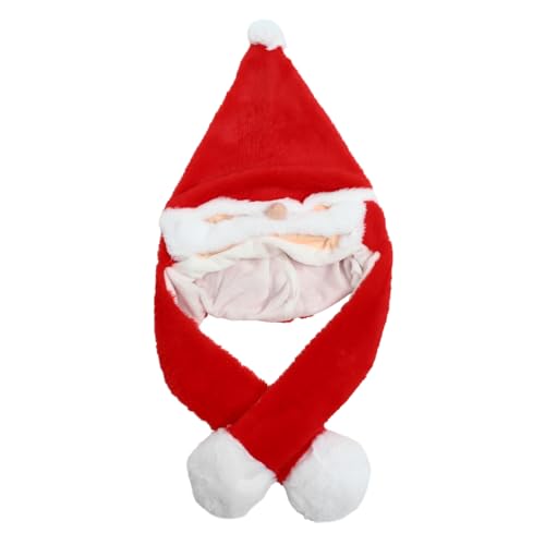WEKAMOS Weihnachtsmütze mit Beweglichen Ohren Plüsch Kostüm Winterkapuze Warm für Party Foto Requisiten Geeignet für Erwachsene und Feiertagsfeiern WEKAMOS Weihnachtsmütze mit Beweglichen Ohren Plüsch Kostüm Winterkapuze Warm für Party Foto Requisiten Geeignet für Erwachsene und Feiertagsfeiern von WEKAMOS