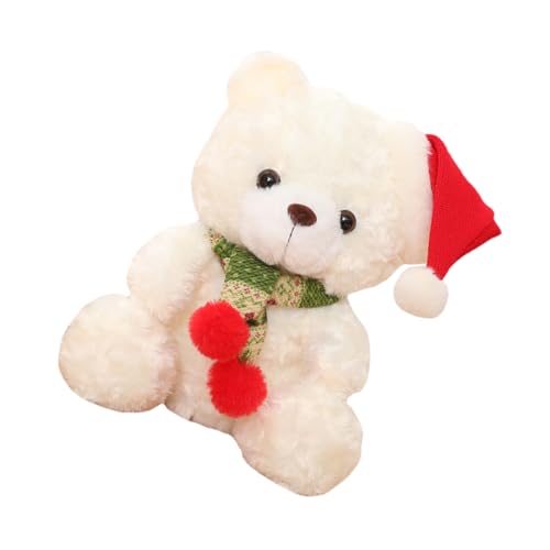 WEKAMOS Weißer Plüschbär Weiches Weihnachtsfest Dekorationstier Tisch und Regaldeko für Weihnachtsfeier und Festliche Wohnraumgestaltung WEKAMOS Weißer Plüschbär Weiches Weihnachtsfest Dekorationstier Tisch und Regaldeko für Weihnachtsfeier und Festliche Wohnraumgestaltung von WEKAMOS