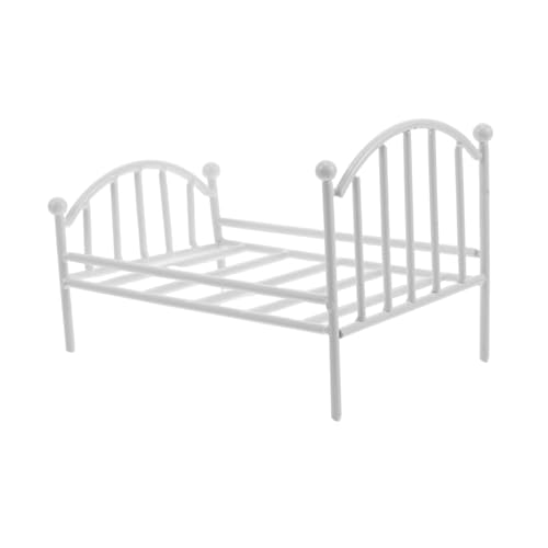 WEKAMOS Winziges Eisenbett Für Puppen Dekorative Blumentopfhalter Metall Rahmen Dollhouse Bett Mini Dekorpuppenhauszubehör WEKAMOS Winziges Eisenbett Für Puppen Dekorative Blumentopfhalter Metall Rahmen Dollhouse Bett Mini Dekorpuppenhauszubehör von WEKAMOS